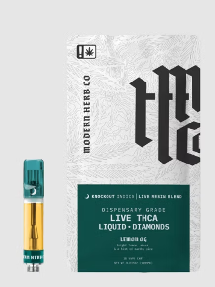 1g Live THCa Liquid Diamond Cartridge by Modern Herb
