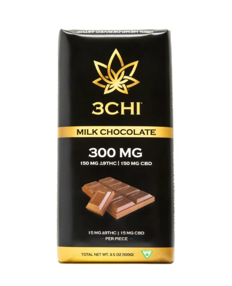 Milk Chocolate Bar 300 mg by 3CHI